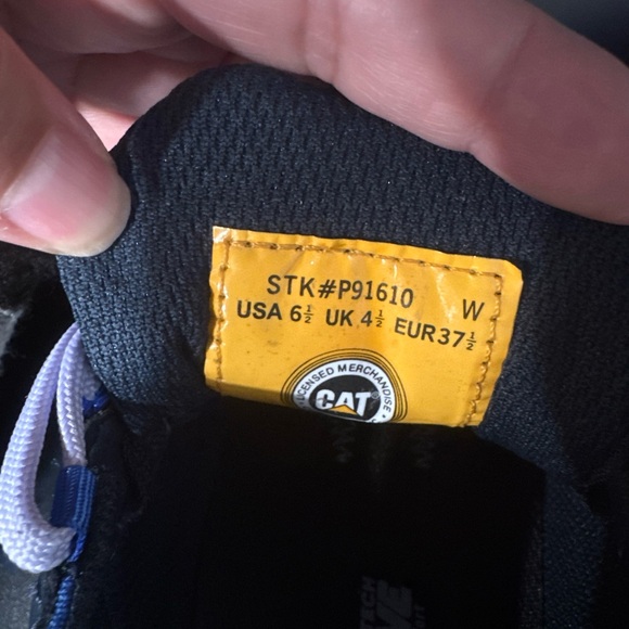 NWT Cat Streamline Women’s 6.5 Composite Toe Safety Shoe in Total Eclipse/Lilac - Picture 13 of 13